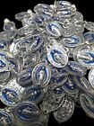 20 Blue Latin Miraculous Medals, 17mm , Small , (ITALY) High Quality