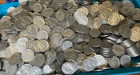 80 Assorted Mixed Date Buffalo Nickels Late 20s-30s Estate Collection Cover