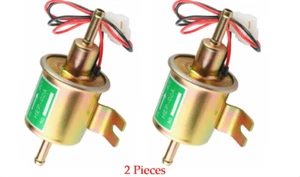 2 X 12V Electric Fuel Pump HEP-02A Universal Inline Low Pressure Gas Diesel - Foto 1 di 4