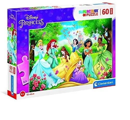 Puzzle 60 Pezzi Disney Princess Supercolor Princess - Immagine 1 di 1