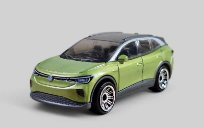 VOLKSWAGEN ID 4 SUV Diorama Coleccionable DieCast Modelo Coche 1:64 Verde SUELTO Foto 1 de 4