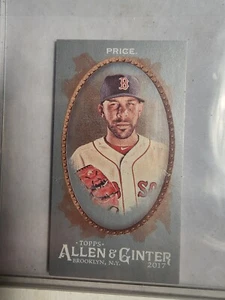 2017 Topps Allen & Ginter X David Price Red Sox/Dodgers Mini Silver 1/1 - Picture 1 of 2