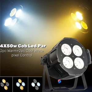 200W COB 4Eyes DMX Pixel LED Par Light 4x50W Warm/Cool White for DJ Disco Party - Picture 1 of 8