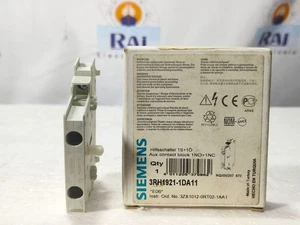 SIEMENS 3RH1921-1DA11 AUXILIARY CONTACT BLOCK 10A 1NO-1NC (3 PCS LOT) FREE SHIP - Picture 1 of 9