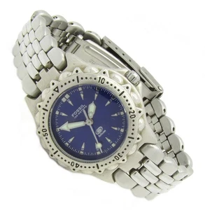 Orologio da polso donna Fossil BLUE acciaio blu AM-3099 5ATM batteria nuovo S165 - Foto 1 di 2
