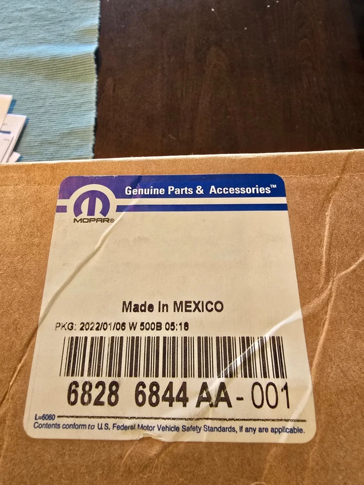 Dodge Ram 1500-3500 2015-2017 espejo retrovisor de vidrio, OEM 68286844AA Foto 1 de 3