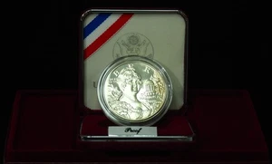 1999 Dolley Madison Proof/Unc Silver Dollar Commemorative Coin Box and COA - Picture 1 of 3
