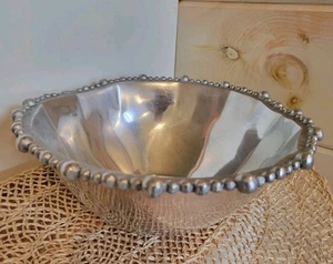 Round Bowl Aluminum IHI Made in India 10" X 4-1/2 - Picture 1 of 11