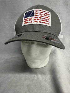 Columbia Hat Sportswear Mens PFG Mesh Snap Back Fish Flag Cap Gulf Stream XL/XXL - Picture 1 of 14