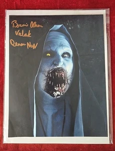 Autographed The Nun 8x10 Signed By Bonnie Aarons With “Valak” Character Name - Picture 1 of 2