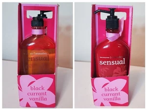 (2) Bath & Body Works SENSUAL GROSELLA NEGRA VAINILLA Loción Corporal + Jabón Corporal RARO - Imagen 1 de 8