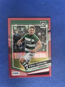 Viktor Gyokeres Rookie RC 2023-24 Panini Donruss Optic Red Prizm/299 Sporting - Imagen 1 de 2
