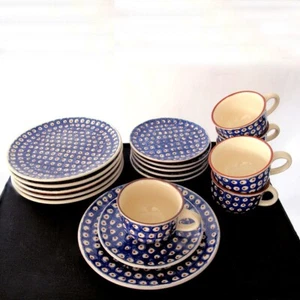 Bunzlau Keramik * Kaffee Gedecke für 6 Personen - 18Teile - Bild 1 von 3