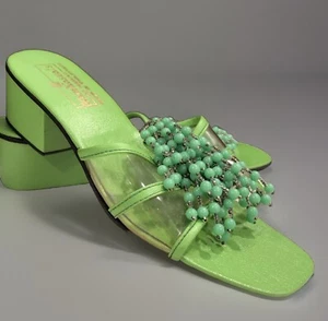 Green Sandals sz 6 Kam Kasuals - Picture 1 of 15