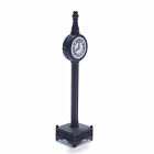 Dept 56 1988 Black Town Clock General Village Accessories #51101-BLK Cast Iron