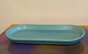 NEW FIESTA WARE utility relish TRAY turquoise blue - Picture 1 of 3
