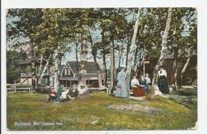 Rockland Maine Oakland Park antike Postkarte 1907 geteilt hinten ME - Bild 1 von 2