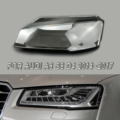 Cubierta de faro transparente lente izquierda coche piezas apto para Audi A8 S8 D4 2014-2017 Foto 1 de 4