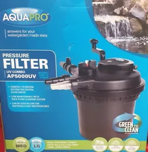 Aquapro AP5000UV UV COMBO SERIES II PRESSURE FILTER Crystal Clear Pond Water New - Picture 1 of 2