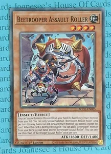 Rodillo de asalto Beetrooper BODE-EN085 tarjeta común Yu-Gi-Oh 1a edición nueva - Imagen 1 de 2
