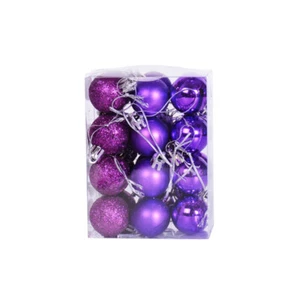 24Pcs Christmas Glitter Balls Ornaments Xmas Tree Hanging Party Wedding Decor - Picture 1 of 23