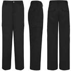 Ladies Cargo Work Wear Trousers Womens Utility Combat BLACK NAVY (BUY 2 FOR £27)