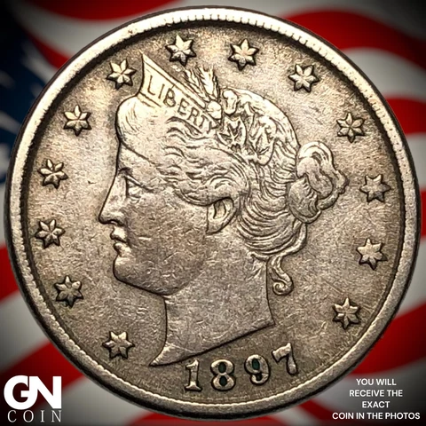 1897 Liberty V Nickel  Q5702 Cover