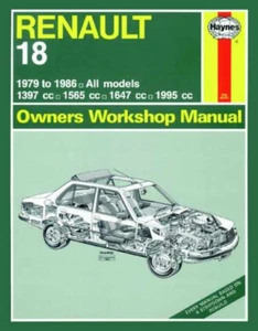Renault 18 1979-1986 gasolina Haynes manual de taller - Imagen 1 de 5