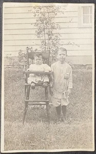 Petersburg NY~Real Photo Postcard RPPC~The Hewitt Brothers~Old High Chair~1911 - Picture 1 of 3