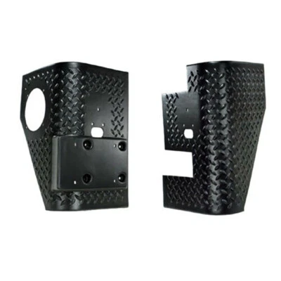 Pair Rear Body Armor Tall Corner Guards for Jeep Wrangler TJ 1997-2006 Black Foto 1 de 4