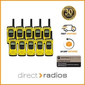 Motorola Talkabout T92 H2O Walkie Talkie Licence Free PMR446 Ten Pack - Picture 1 of 15