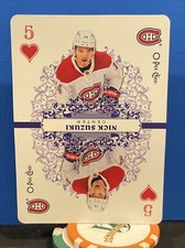2022-23 O-Pee-Chee Nick Suzuki Playing Cards #5-Hearts Canadiens