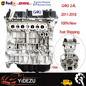 For G4KJ Hyundai Sonata Kia Optima Long Block Engine Assembly+ Gasket 11-18 2.4L - Picture 1 of 30