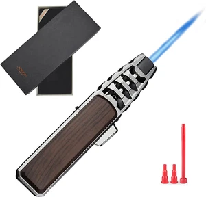 DOUBFIVSY Jet Torch Butane Lighter with Gift Box, Bright Fire Lighter Windproof - Picture 1 of 12