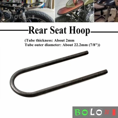 Aro de bucle de asiento trasero de motocicleta con marco de tubo de extremo de 7/8" para BMW R Honda CB Café Racer Foto 1 de 4