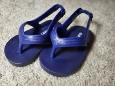 Baby Boys Old Navy Flip Flops Sandals Ankle Strap Blue Size 3