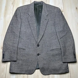 Givenchy Monsieur Mens Gray Long Sleeve Two Button Style Tweed Blazer Size 42 - Picture 1 of 12