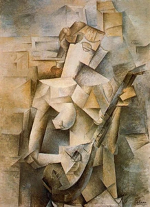 Oil Painting Reproduction,Femme et enfant ,Girl with Mandolin by Picasso PP152 - Bild 1 von 1