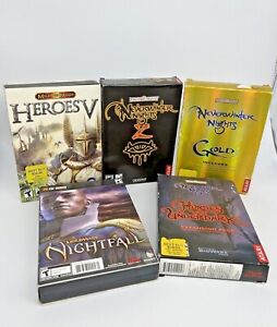 Lot Of 5 Vintage PC Games . Good Condition Complete With Manuals