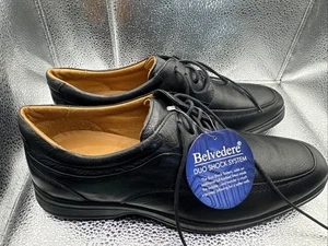 scarpe belvedere duo shock system nere tacco flessibile 10 1/2 d - Foto 1 di 14