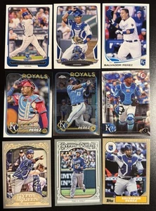 Salvador Perez (9) Card Lot - Topps Chrome, Bowman, Gypsy Queen +++ - Picture 1 of 2