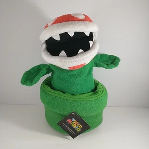 Super Mario Bros Pianta di Piranha Pupazzo Mano Nintendo Hashtag Collezionismo Peluche - Foto 1 di 11