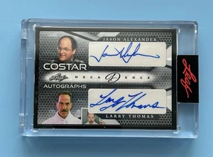 JASON ALEXANDER/LARRY THOMAS 2023 Leaf Decadance SEINFELD Co-Star /7 Auto #CA-25 - Picture 1 of 2