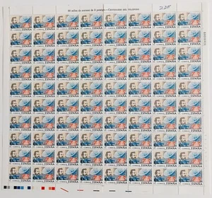 España Pliego de 80 Sellos Edifil 2.311. Centenario del Telefono. - Imagen 1 de 1