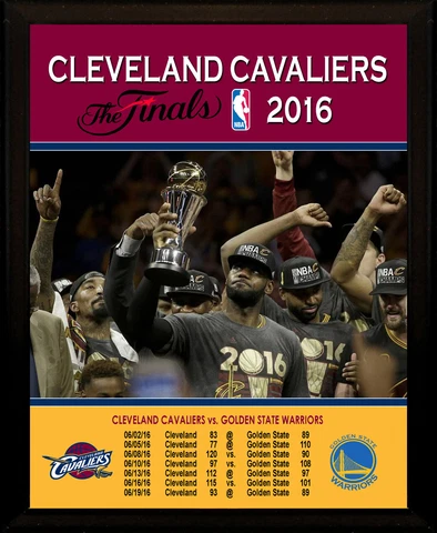 CLEVELAND CAVALIERS CAVS 2016 NBA World Champs Trophy LeBron James 8x10 Plaque Cover