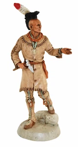 Indianerfigur Black Hawk Häuptling Indianer Fox H 23 cm Tomahawk Limited Edition - Bild 1 von 8