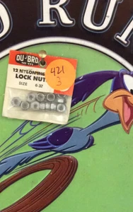 DU-BRO 171 6-32 NYLON INSERT LOCK NUTS {4pc} NewInPack USA Shipped - Picture 1 of 2