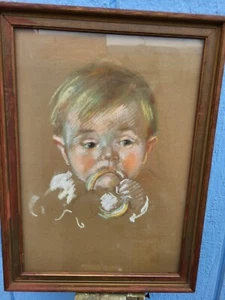 Old painting with frame m6 - Bild 1 von 5