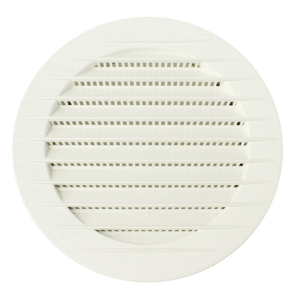 MKK Lüftungsgitter Abluft 60 mm Abschluss rund Gitter Insektenschutz Entlüftung