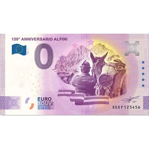 0 € ZERO EURO SOUVENIR BANCONOTA ITALIA 2022 - 150° ANNIVERSARIO ALPINI - Imagen 1 de 1